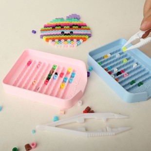 拼豆工具包豆笔豆盘豆铲辅助材料2.6mm大方盘模版5mm耐高温套餐包