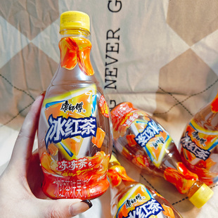 康师傅冰红茶冻冻茶新口味冰红茶味果冻疯狂动物城联名款456g/瓶