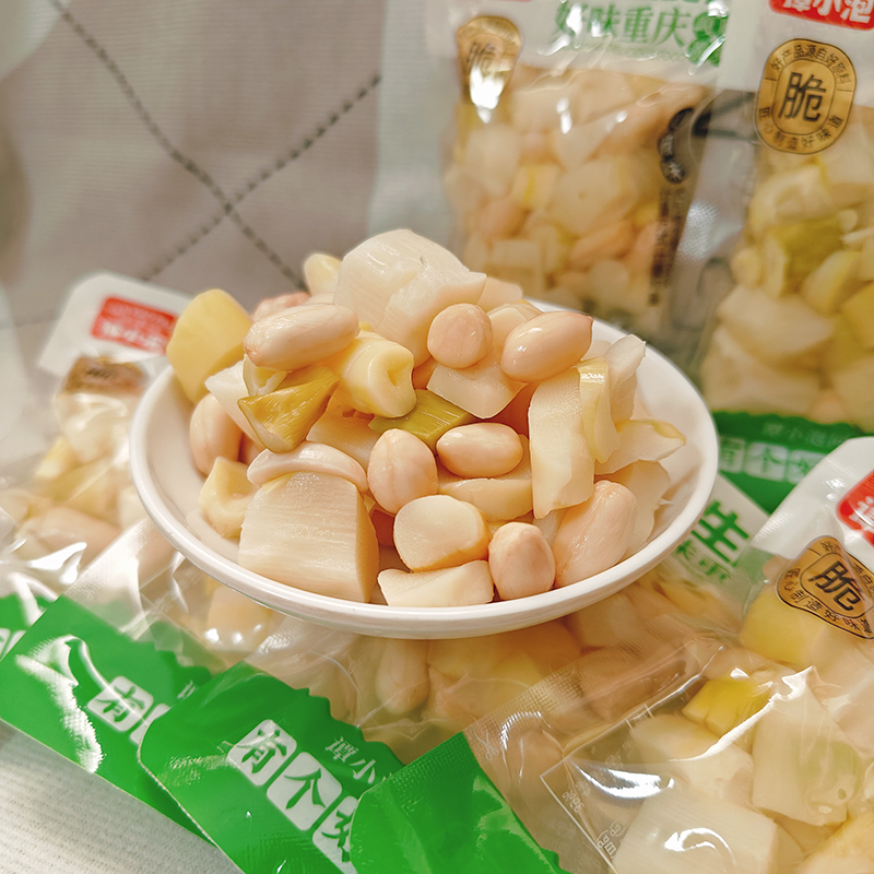 谭小泡花生脆笋散装便携小袋