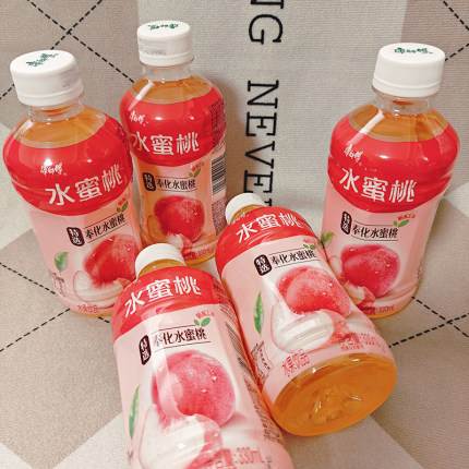 康师傅水蜜桃味330ml瓶装饮料6瓶果味饮品酸甜可口风味解渴解腻