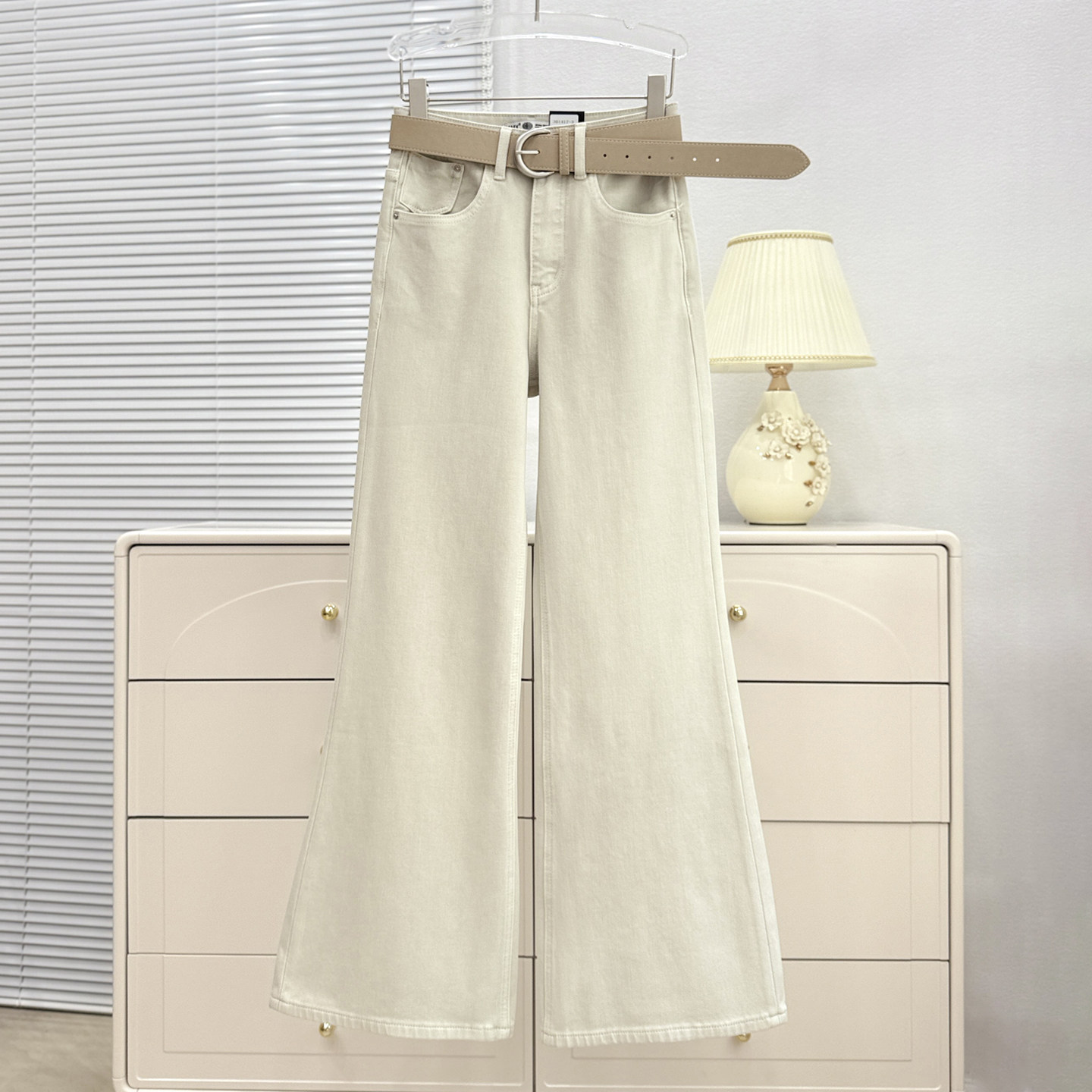 ISMX奶茶色超模筒喇裤女新款四面弹不贴腿版型超好看的微喇牛仔裤,女装/女士精品,牛仔裤,淘宝优惠券,粉丝福利购,淘宝优惠卷