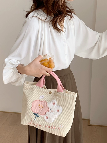 Брендовая милая сумка, Южная Корея, с вышивкой, с медвежатами