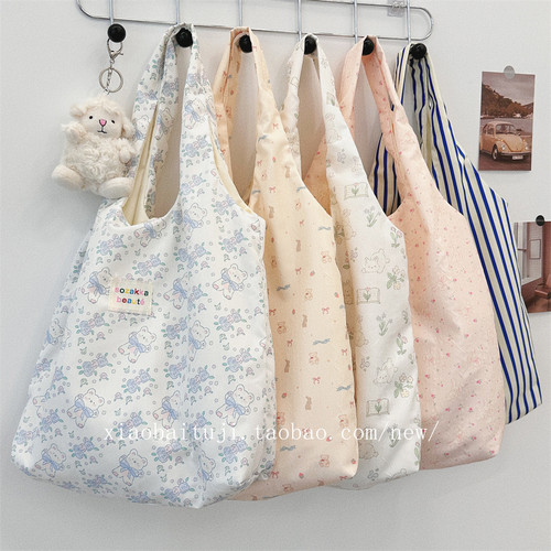 安若木兮压花单肩包上课背心包