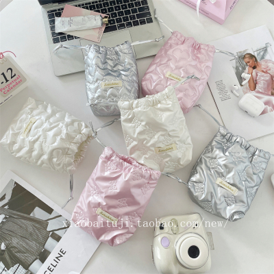 小白兔几 pu女生外出游玩便携式可爱包拍立得相机收纳袋防摔柔软