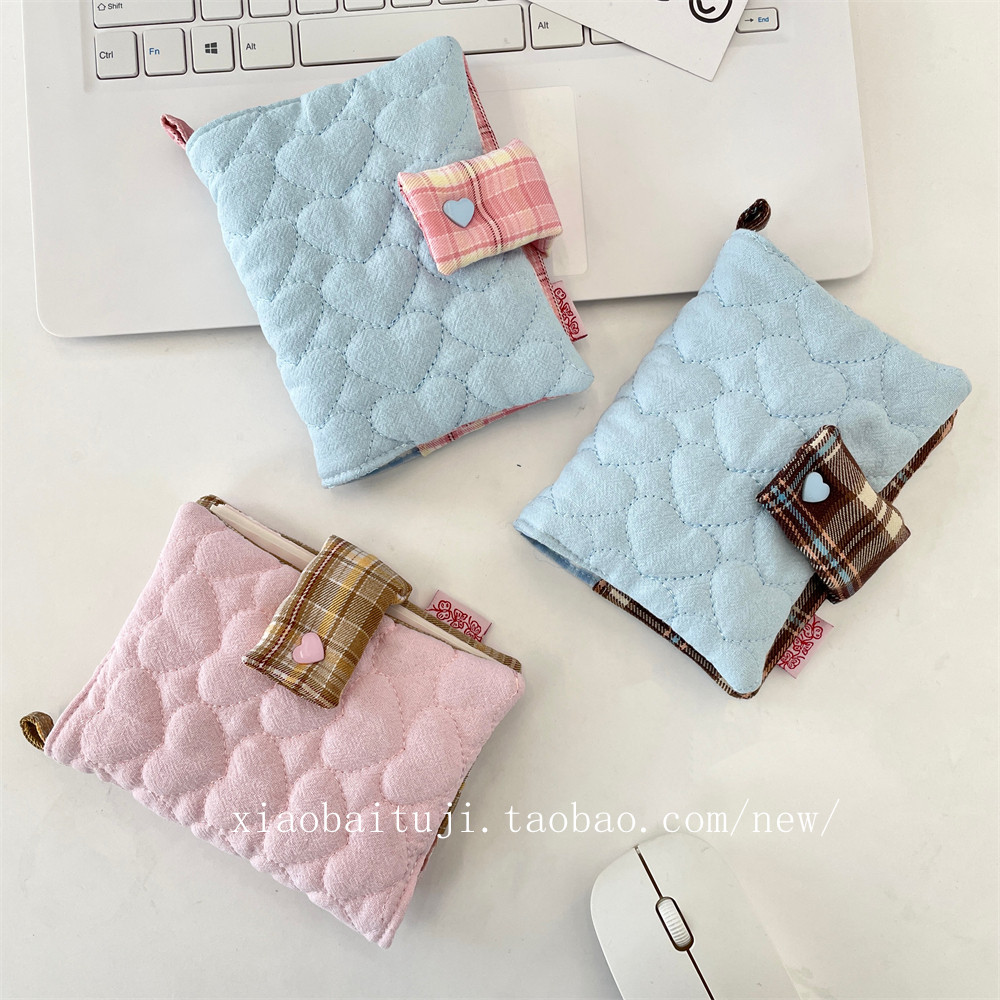 小白兔几爱心布艺手账本书套生活记录手账本学生活页笔记日记本