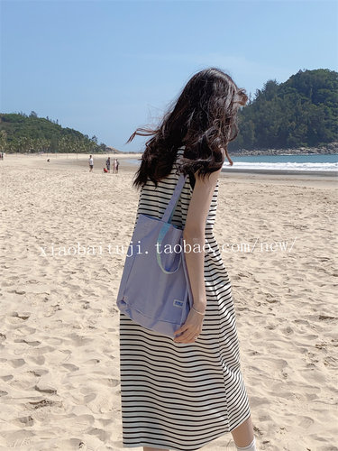 ins韩风两面背帆布包学生单肩包