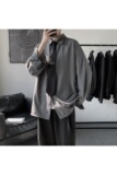 送领带秋季JK中性内搭长袖衬衫男女港风DK帅气外穿衬衣C623-P35，男装衬衫，电商D202-1