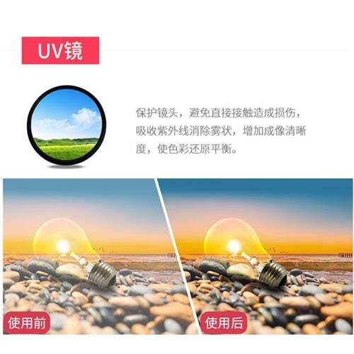 适用索尼FE55mm F1.8定焦镜头UV镜 蔡司55mm 1.8镜头配件镜头盖49