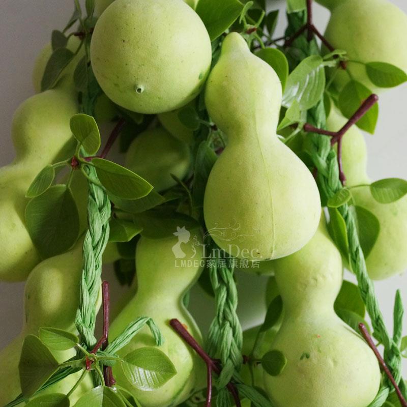 lmdec仿真葫芦串墙角悬挂装饰品 农家乐假水果蔬菜挂件棚顶挂饰