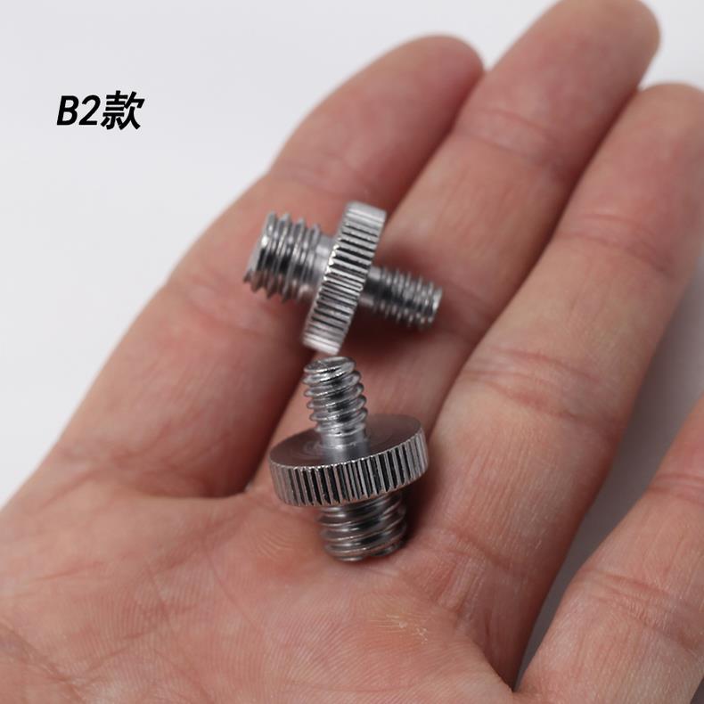 1/4互转3/8双头转换螺丝相机三脚架支架配件快装板通用型转接螺丝图片
