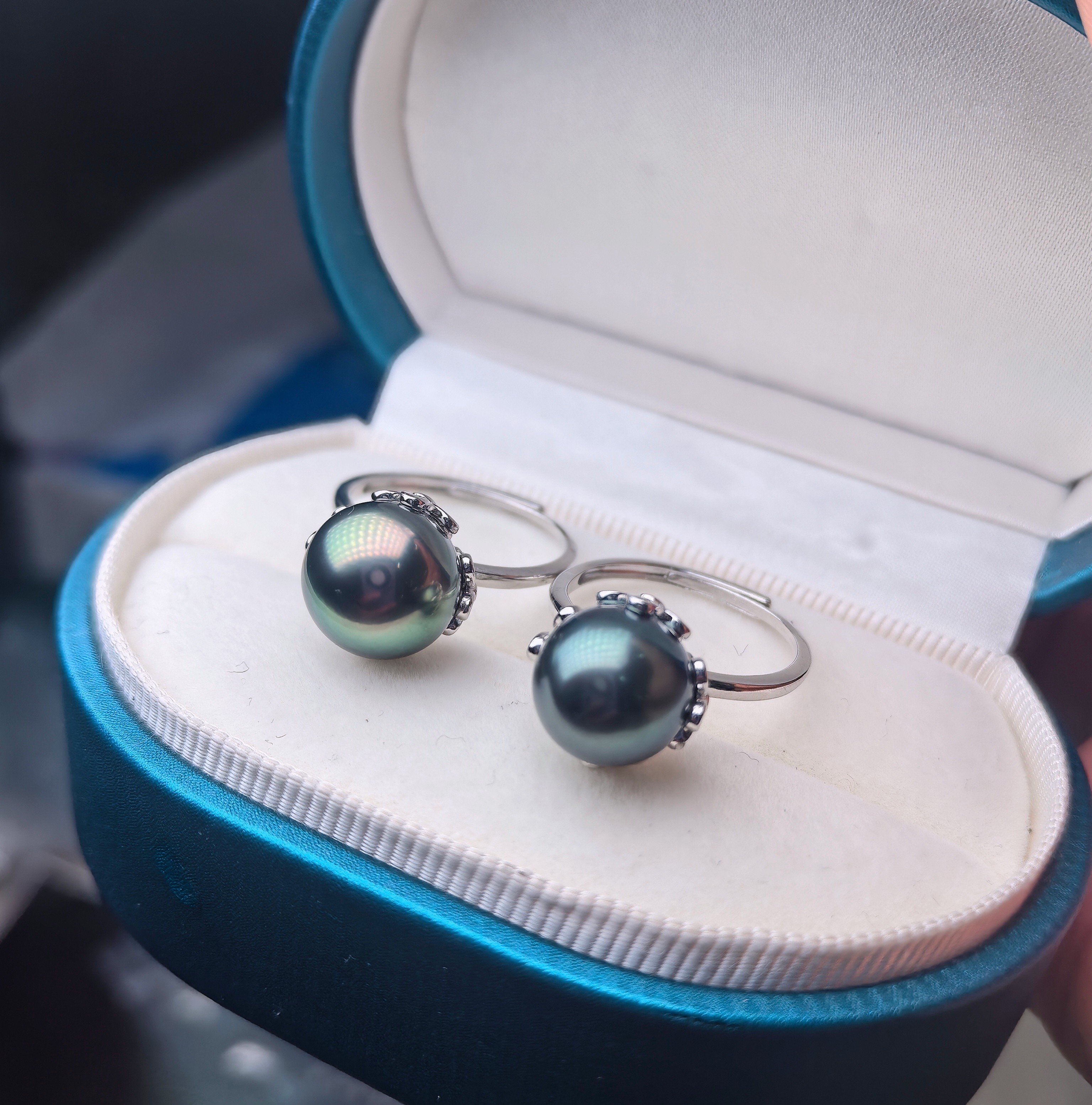 天然海水大溪地戒指高级感孔雀绿简约百搭日常送妈925银炫彩强光,珠宝/钻石/翡翠,手饰,淘宝优惠券,粉丝福利购,淘宝优惠卷