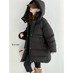 官方品牌儿童羽绒服中长款2025新款儿童洋气加厚女孩高端大童冬季