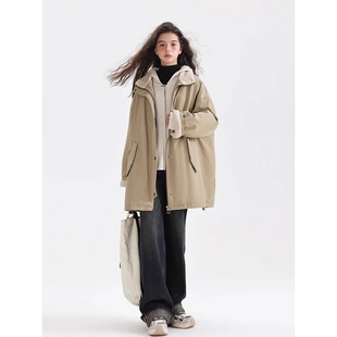 官方品牌女童中长款羽绒服2025新款女孩冬季超好看外套儿童女大童