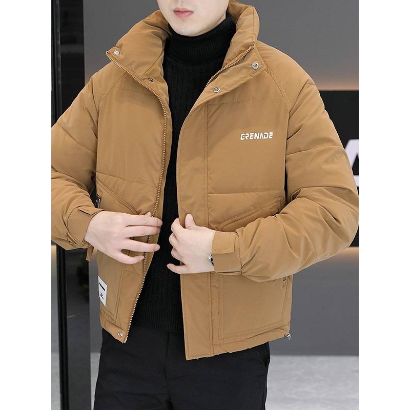 官方正品男士立领棉衣2025冬季新款男装青年时尚休闲潮流帅气舒适