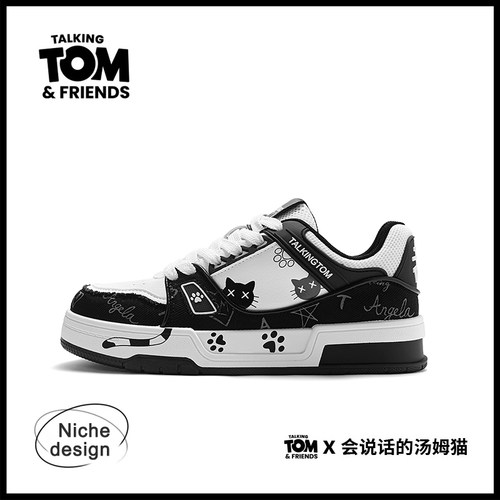 汤姆猫涂鸦男鞋板鞋情侣运动鞋