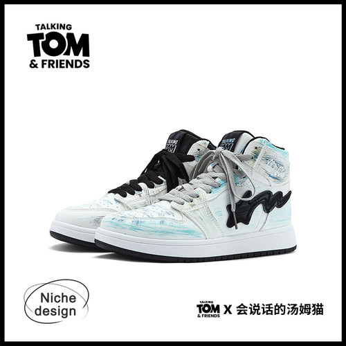 汤姆猫男鞋鸳鸯保暖情侣运动鞋