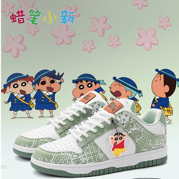 蜡笔小新潮流卡通帆布百搭休闲鞋