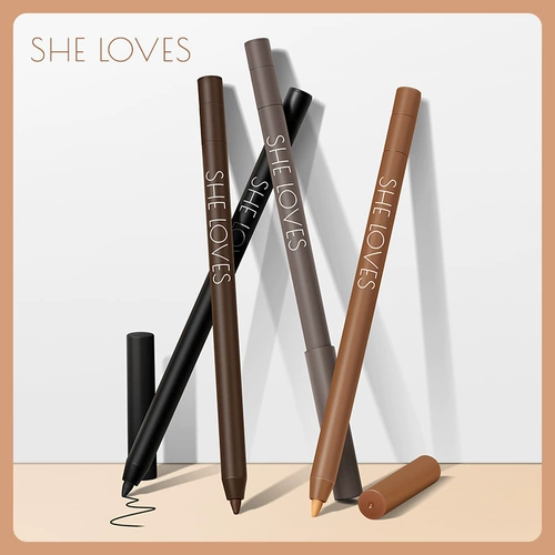 Она любит Hertelsi Smart Eyes, гладкий подводка для глаз черный коричневый без плюса