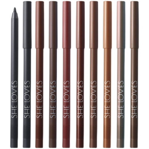 Гибкий коричневый карандаш для глаз, изысканная точилка, не растекается