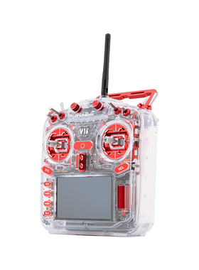 HelloRadio V16R透明壳遥控器FPV穿越机无人机航模金属摇杆送电池