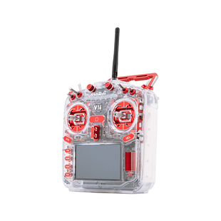 HelloRadio V16R透明壳遥控器FPV穿越机无人机航模金属摇杆送电池