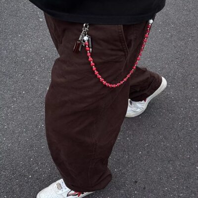 美式复古做旧骷髅头腰链挂饰