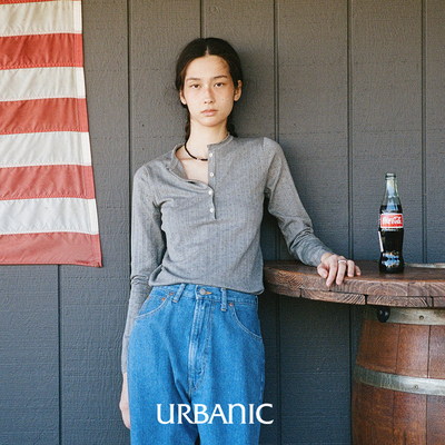 URBANIC30 买手店代购韩代直邮 镂空细节荷叶边真丝混纺上衣