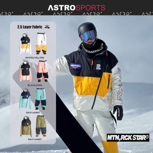 「ASTRO+」26春夏款日本MRS单板滑雪服套装男女室内 薄款防水雪服