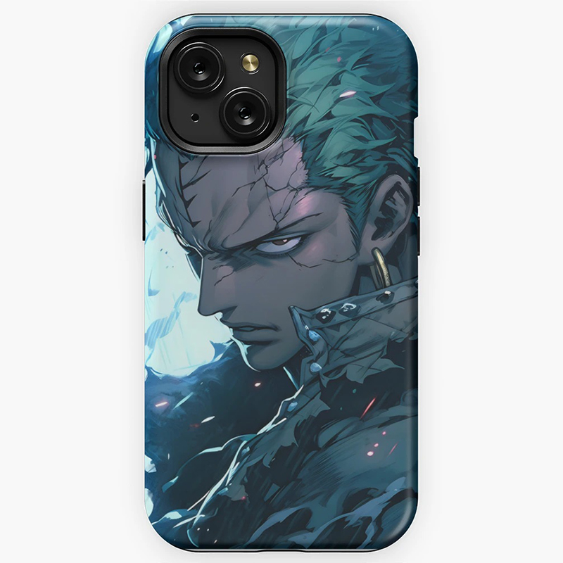 亮面菲林壳硬套罗罗诺亚索隆手机壳适用15ProMax苹果14puls高级感iPhone12华为vivo一加小米11oppo防摔保护套