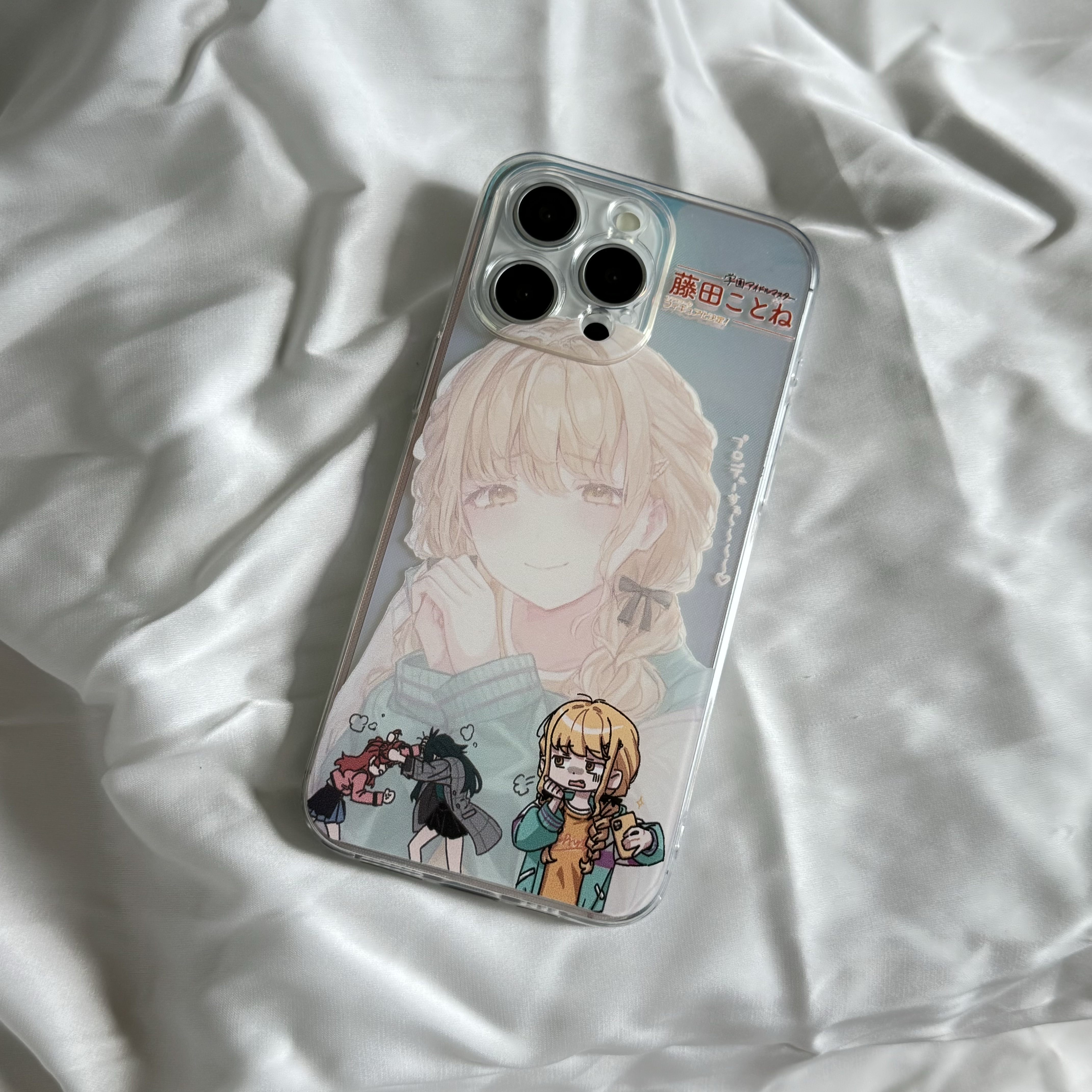 藤田琴音镭射手机壳适用16promax苹果15学园偶像大师iphone14日系动漫oppo透明软套vivo小米12一加11华为p70