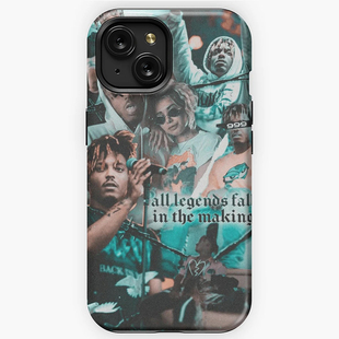 亮面菲林硬壳Juice WRLD朱斯沃尔德15ProMax手机壳适用苹果14Plus说唱iPhone13华为P60歌手vivo一加小米/oppo