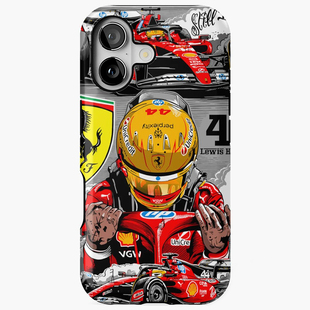 F1赛车Magsafe菲林硬套手机壳适用于iPhone17Air苹果16E法拉利15plus磁吸14刘易斯汉密尔顿ip13个性12promax
