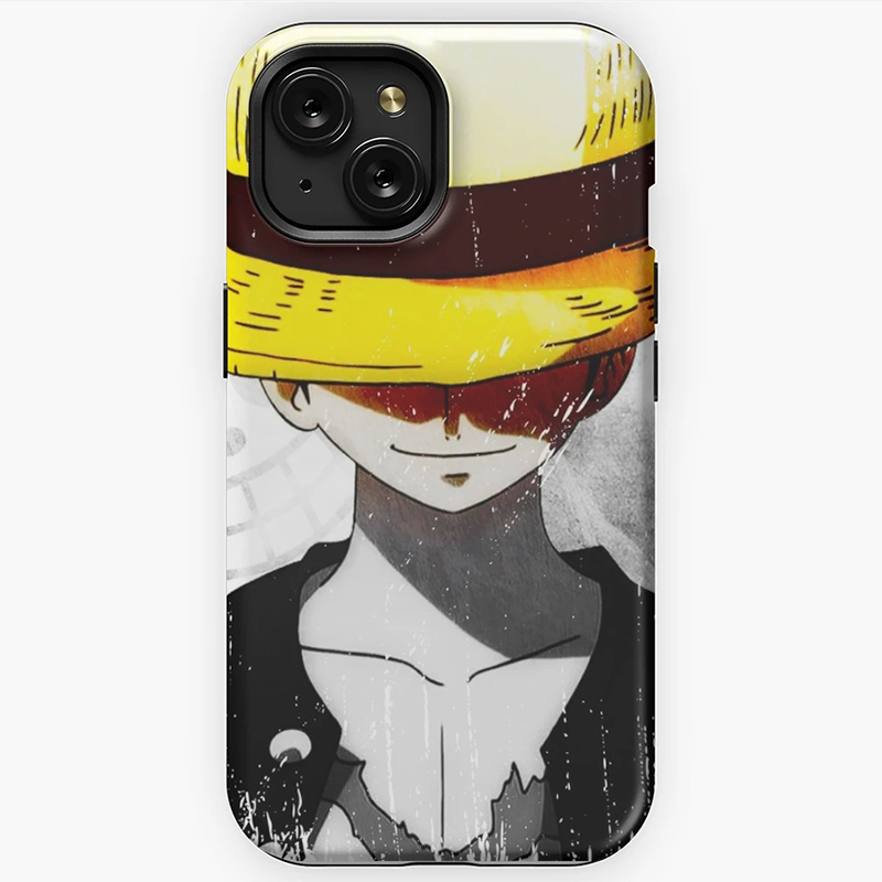 亮面菲林硬套海贼王手机壳适用15ProMax苹果14puls路飞iPhone13华为P70周边vivo一加ace3v小米12动漫oppo同款
