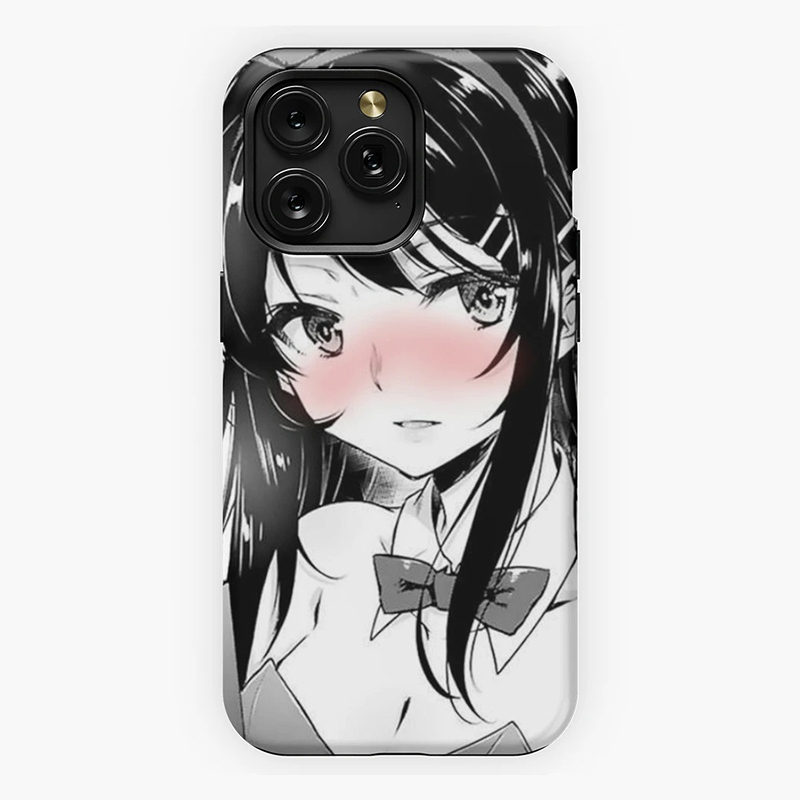 亮面菲林硬壳樱岛麻衣学姐15ProMax手机壳适用苹果14Plus防摔iPhone13动漫周边vivo一加ace3v小米oppo华为P70