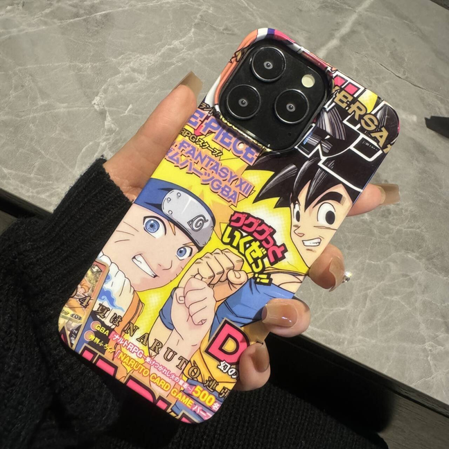 悟空鸣人菲林手机壳适用16ProMax苹果14华为P60荣耀80七龙珠iqoo13火影vivoX200一加12小米15红米K70硬套oppo