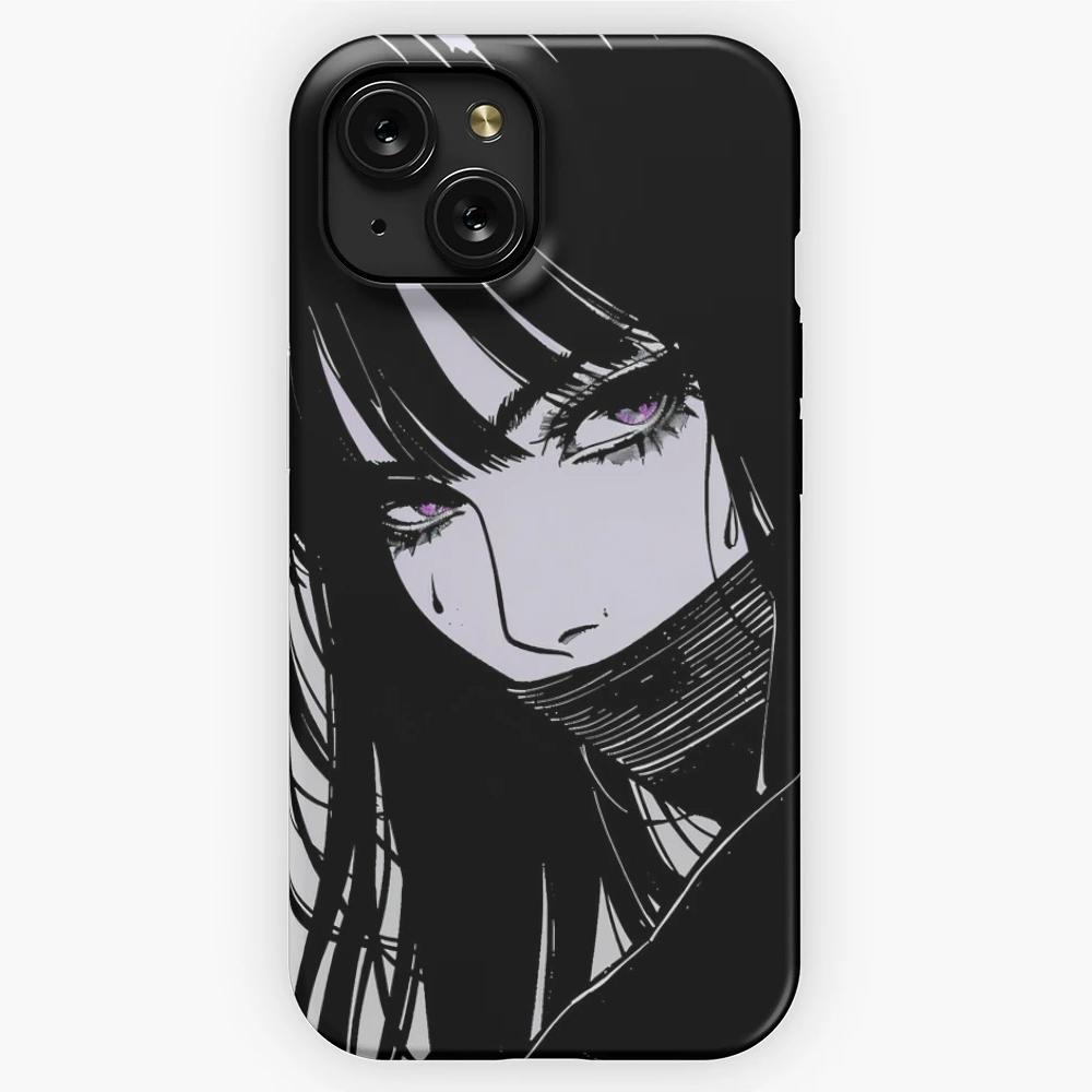 亮面菲林硬壳15ProMax手机壳适用苹果14Plus哥特风女孩iPhone13日系vivo一加ace3小米K60动漫oppo华为P70全包