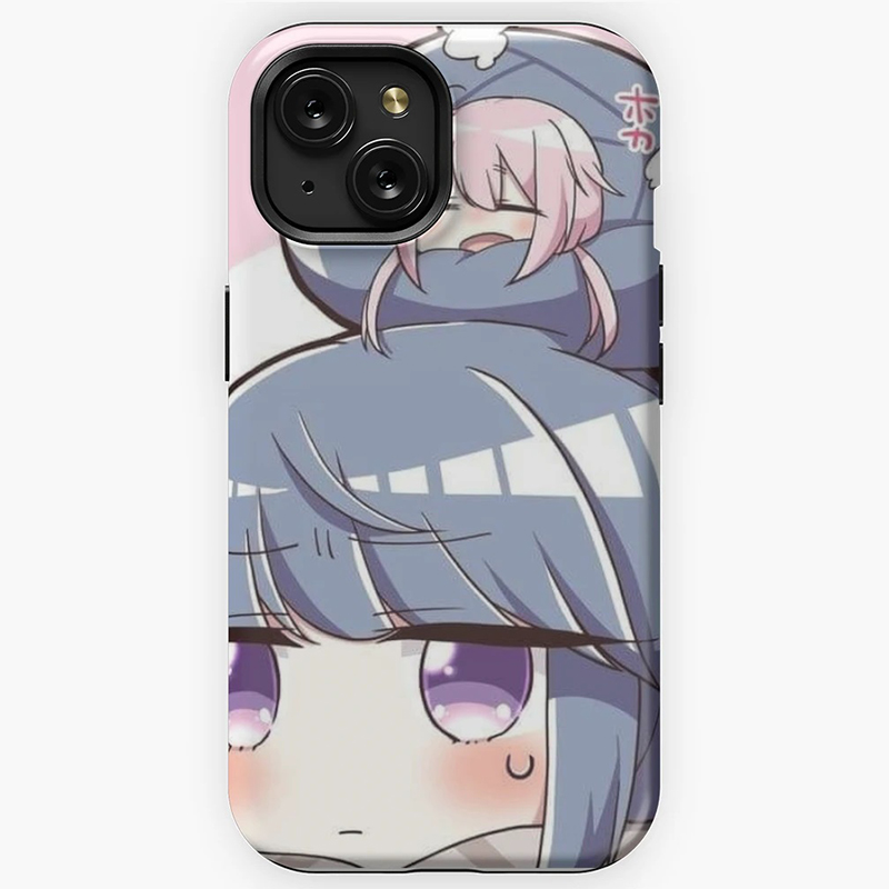 亮面菲林硬壳摇曳露营15ProMax苹果14puls志摩凛iPhone13华为P60小众高级vivo一加ace3小米12/oppo手机壳适用