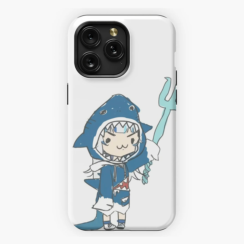 GAWR·GURA噶呜古拉15ProMax手机壳适用苹果14puls亮面菲林硬壳iPhone13华为P60/vivo一加ace3小米12防摔oppo