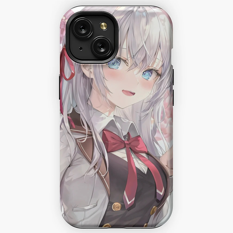 不时用俄语撒娇的艾莉同学手机壳适用15ProMax苹果14puls/iPhone13华为vivo一加ace3v小米12亮面菲林硬套oppo