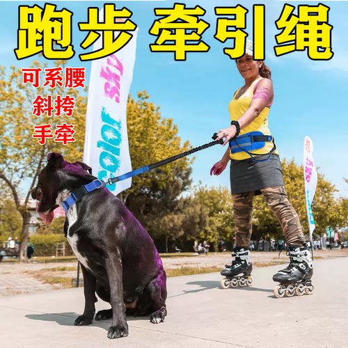 防爆冲跑步外出遛狗牵引绳多功能