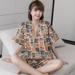 汗蒸服女款胸部双层纯棉桑拿按摩服浴场洗浴服足疗美容服男士睡衣