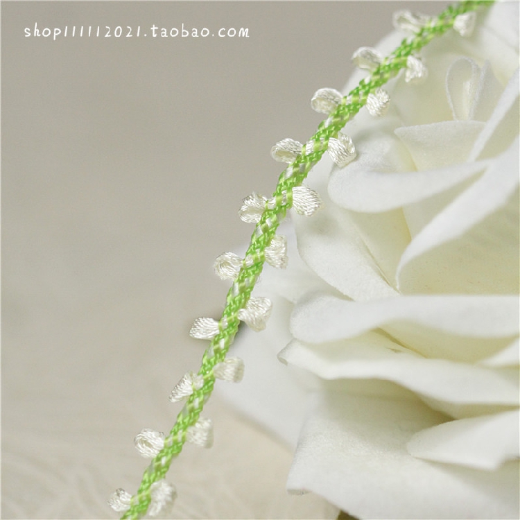 绿色花边辅料织带diy手工服装