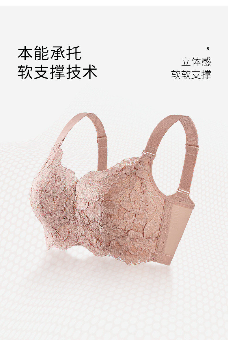 2026新品大胸显小文胸薄款内衣无钢圈聚拢超薄性感蕾丝收副乳胸罩,女士内衣/男士内衣/家居服,少女文胸,淘宝优惠券,粉丝福利购,淘宝优惠卷