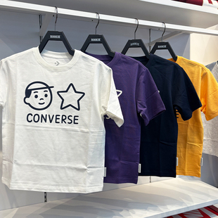 CONVERSE匡威Noritake联名款25年夏季男女童针织短袖CV2522221