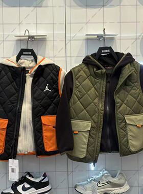JORDAN乔丹25年冬新品男女童摇粒绒上衣棉马夹两件套JD2542067