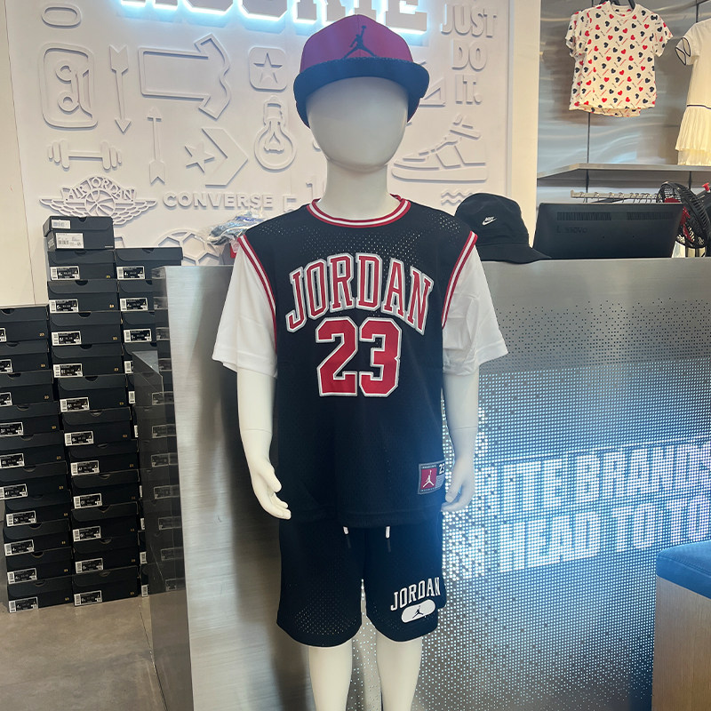 Jordan圆领速干篮球短袖
