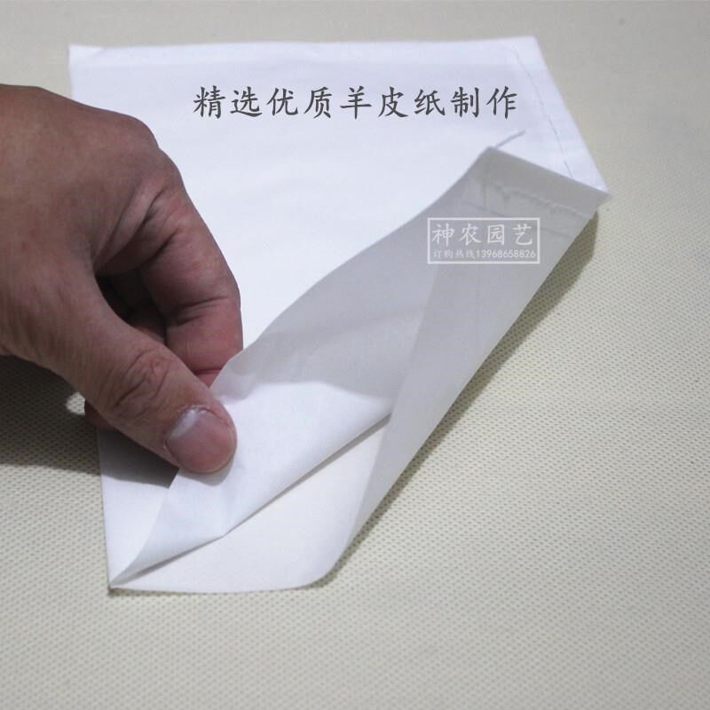 羊皮纸袋防水硫酸纸袋花粉隔离袋水稻授粉袋育种套袋杂交