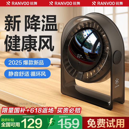 【2025新创】超薄静音循环扇