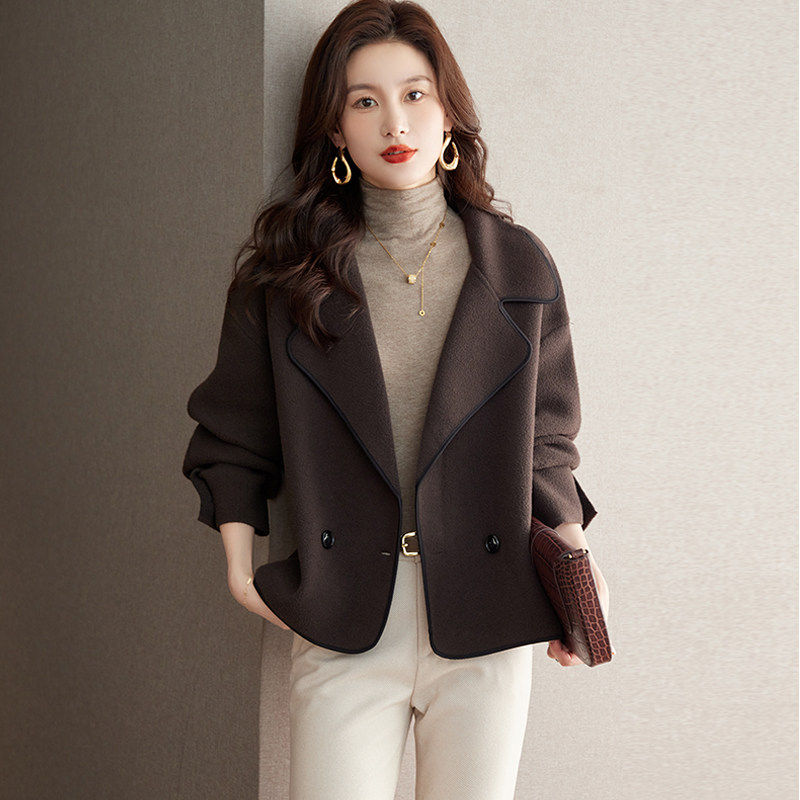 高级感西装毛衣外套女202