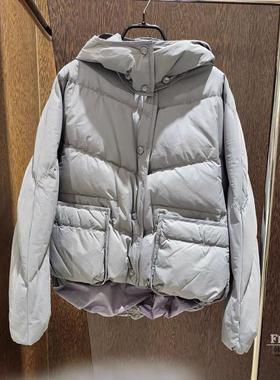 现货~ 韩国高端SYS家25秋冬韩版鹅绒短款戴帽羽绒服女SY2BB-QO